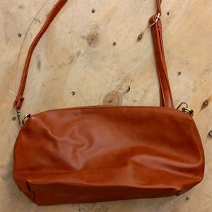 Medium size cognac tone handbag
